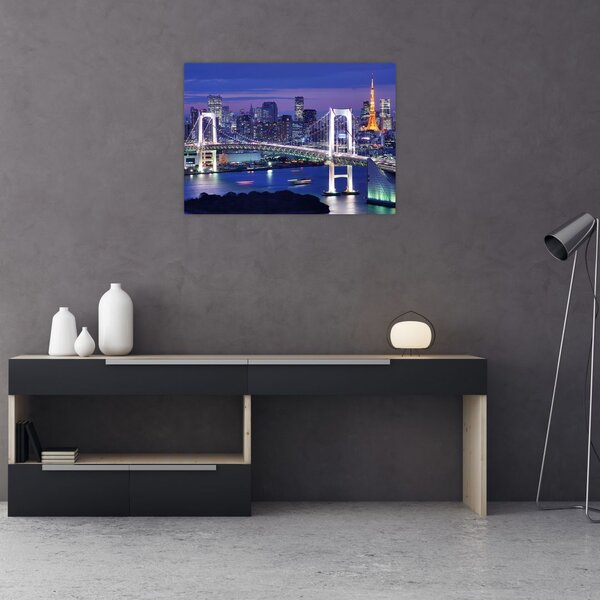 Tablou metropolei nocture (70x50 cm)