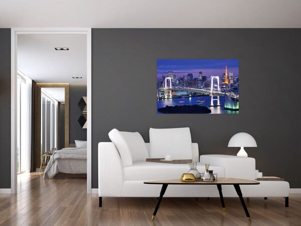Tablou metropolei nocture (90x60 cm)