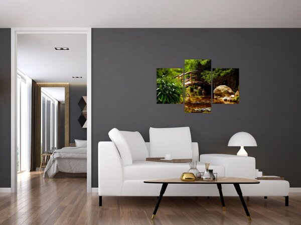 Tablou - Pod prin râu (90x60 cm)