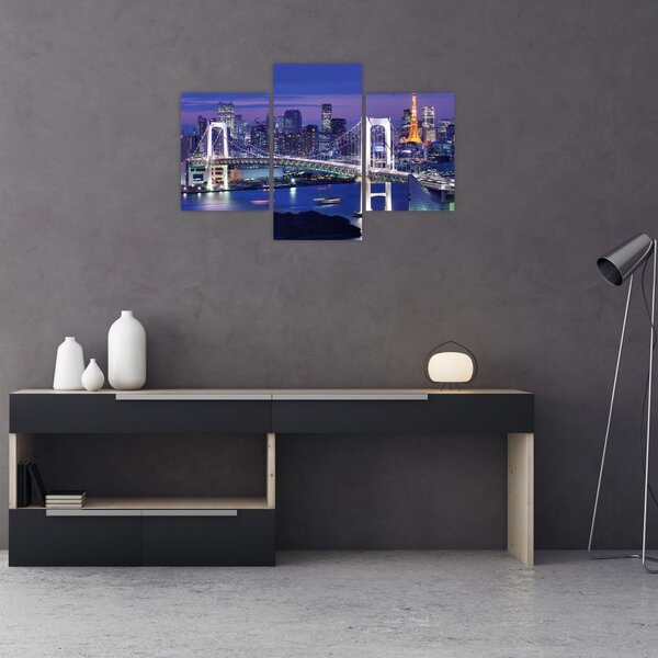 Tablou metropolei nocture (90x60 cm)
