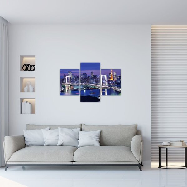 Tablou metropolei nocture (90x60 cm)