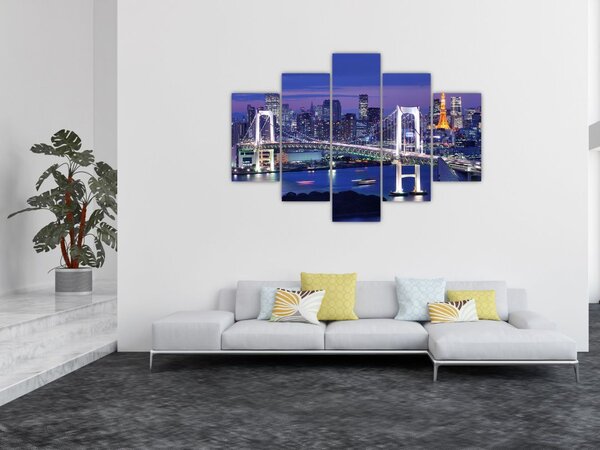 Tablou metropolei nocture (150x105 cm)