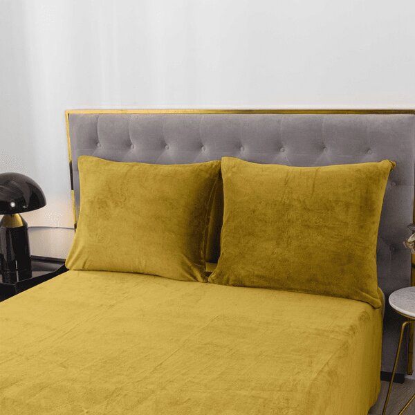 Lenjerie microfleece MUSTERO olive Dimensiune lenjerie de pat: 2 buc 70 x 90 cm | 200 x 220 cm