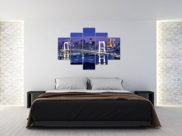 Tablou metropolei nocture (150x105 cm)