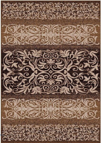 Covor Luna 1803-12, Marime 50 x 80 cm, Maro, Inaltime Fir 6 mm, Antialergic, Polipropilena, Living, Dormitor, Sufragerie, Birou 50 x 80