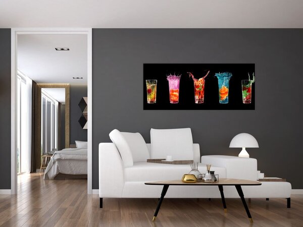 Tablou cu băuturi (120x50 cm)