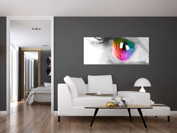Tablou - Iris din ochi (120x50 cm)
