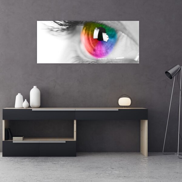 Tablou - Iris din ochi (120x50 cm)