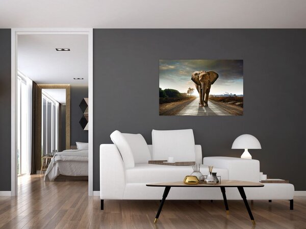 Tablou cu elefant (90x60 cm)