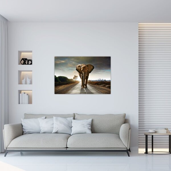 Tablou cu elefant (90x60 cm)