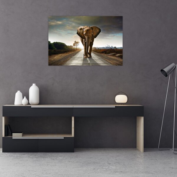 Tablou cu elefant (90x60 cm)
