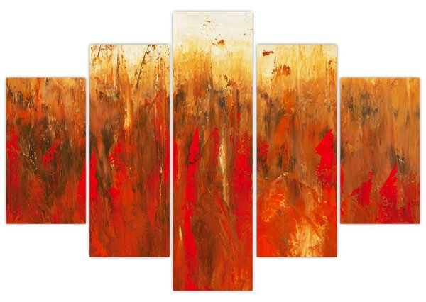 Tablou cu abstracție pictată (150x105 cm)