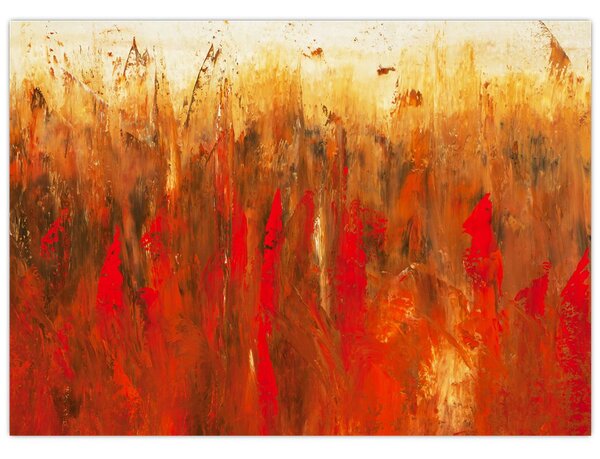 Tablou cu abstracție pictată (70x50 cm)