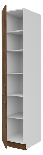 Dulap de bucătărie pentru alimente Sylrona 40 DK 210 2F (alb + stejar lefkas). 1032942