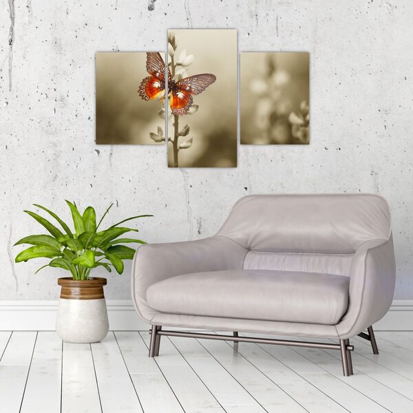 Tablou cu fluture (90x60 cm)