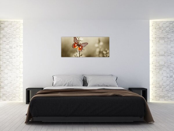 Tablou cu fluture (120x50 cm)