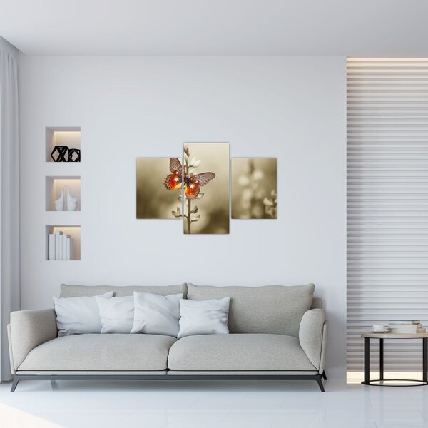 Tablou cu fluture (90x60 cm)