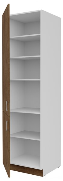 Dulap de bucătărie pentru alimente Sylrona 60 DK 210 2F (alb + stejar lefkas). 1032943