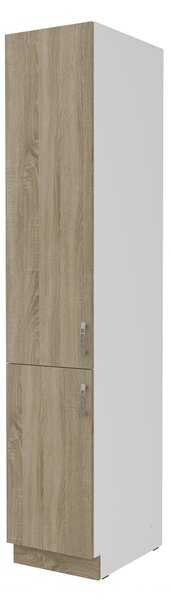 Dulap de bucătărie pentru alimente Sylrona 40 DK 210 2F (alb + stejar sonoma). 1032964