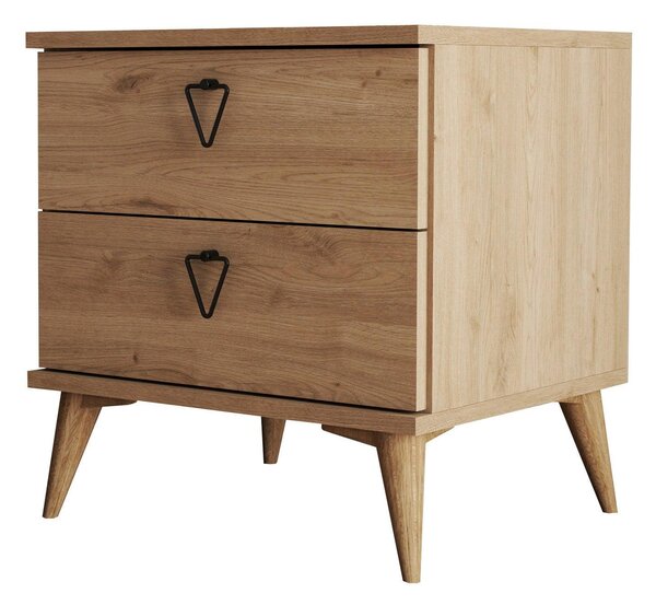 Noptiera Versa-Ce 3632, Stejar, 45x55x52 cm
