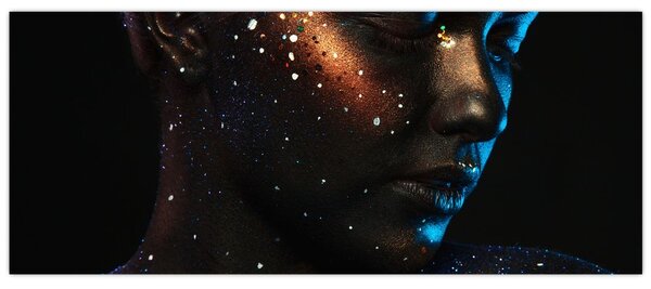 Tablou strălucitor a femeii (120x50 cm)