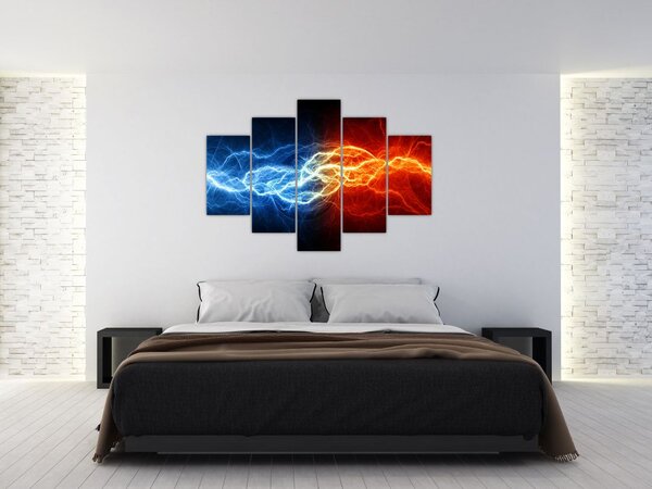 Tablou cu tensiunea de curent (150x105 cm)
