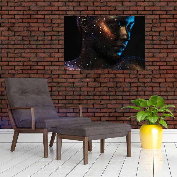 Tablou strălucitor a femeii (90x60 cm)