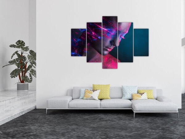 Tablou strălucitor a femeii (150x105 cm)