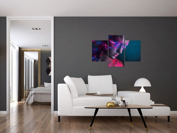 Tablou strălucitor a femeii (90x60 cm)