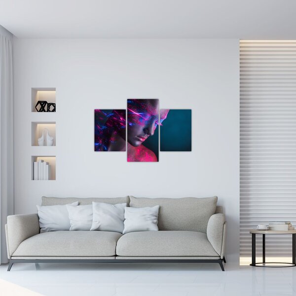 Tablou strălucitor a femeii (90x60 cm)