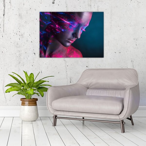 Tablou strălucitor a femeii (70x50 cm)