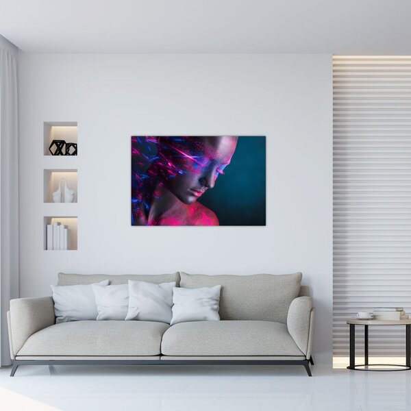 Tablou strălucitor a femeii (90x60 cm)