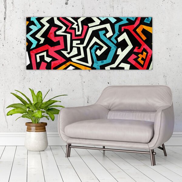 Tablouabstracție grafică (120x50 cm)