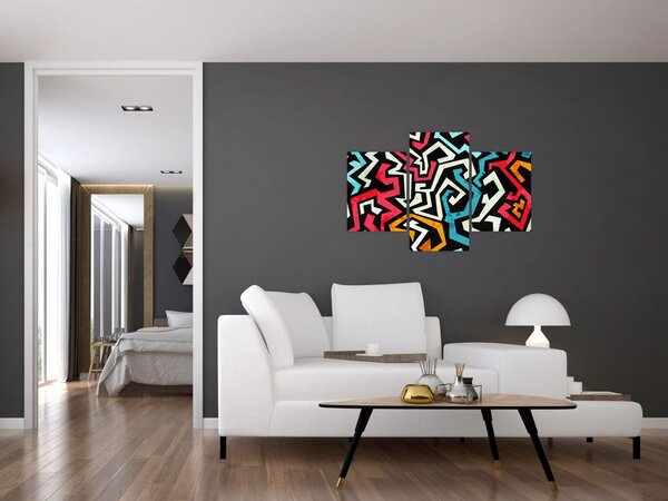 Tablouabstracție grafică (90x60 cm)