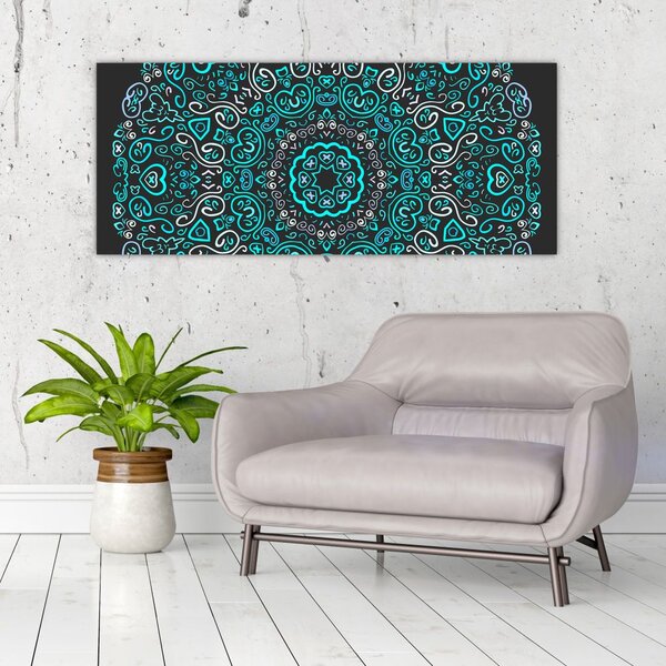 Tablou cu abstracție ornamentală (120x50 cm)