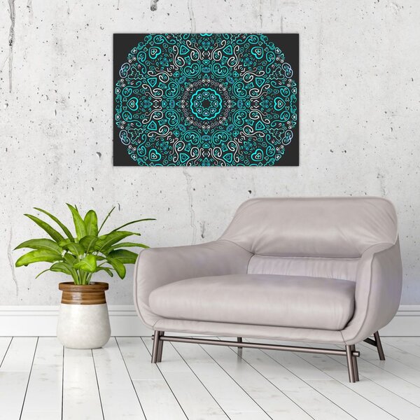 Tablou cu abstracție ornamentală (70x50 cm)