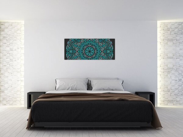 Tablou cu abstracție ornamentală (120x50 cm)