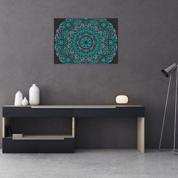 Tablou cu abstracție ornamentală (70x50 cm)