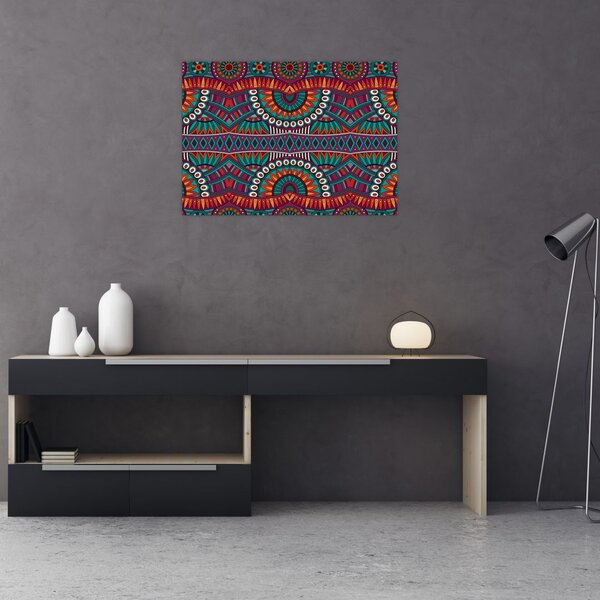 Tablou cu bastracție ornamentală (70x50 cm)