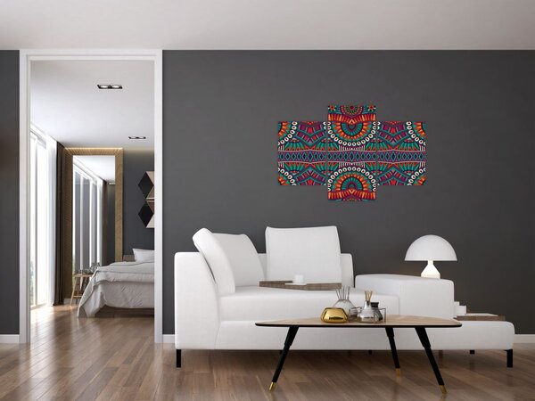 Tablou cu bastracție ornamentală (90x60 cm)