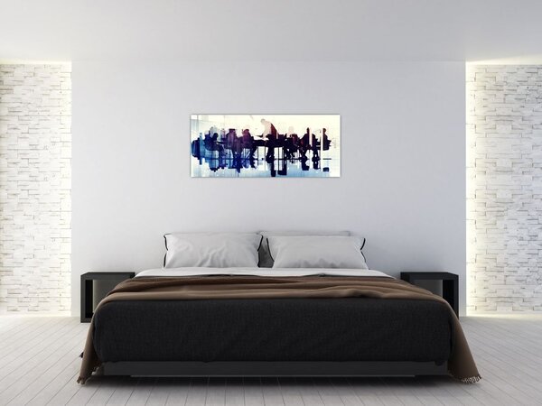 Tablou cu muzicieni (120x50 cm)