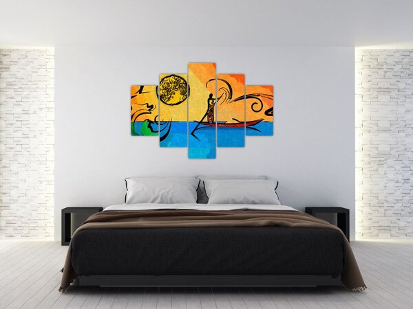 Tablou cu pictură străveche (150x105 cm)