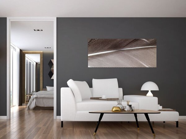 Tablou cu fibre abstacte (120x50 cm)