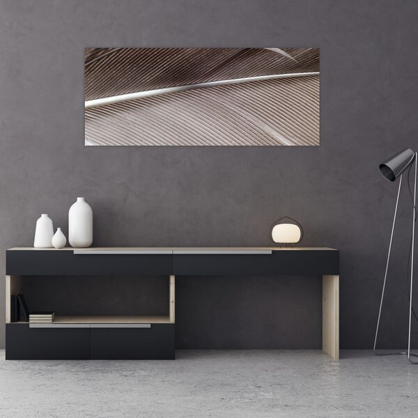 Tablou cu fibre abstacte (120x50 cm)