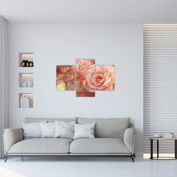 Tablou cu trandafir (90x60 cm)