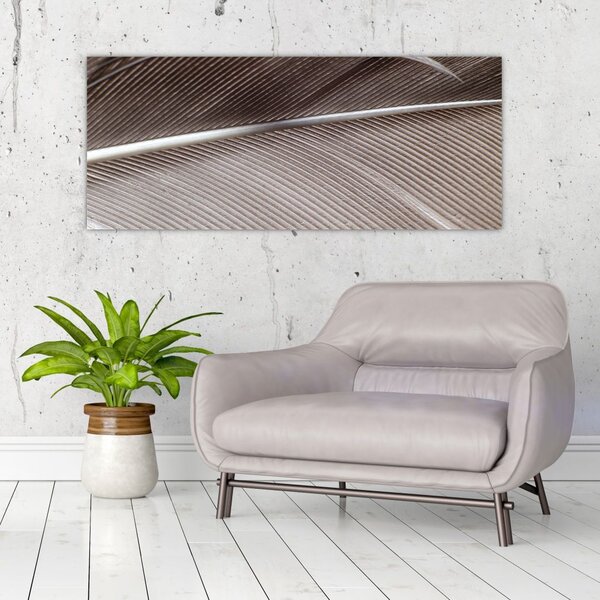 Tablou cu fibre abstacte (120x50 cm)