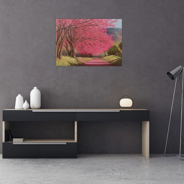 Tablou cu copaci înfloriți (70x50 cm)