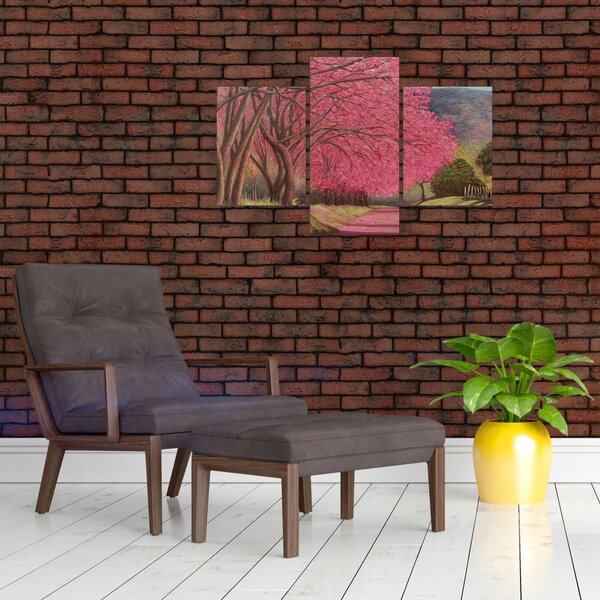 Tablou cu copaci înfloriți (90x60 cm)