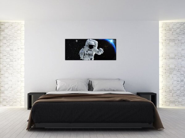 Tablou - Astronaut în Cosmos (120x50 cm)