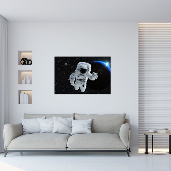 Tablou - Astronaut în Cosmos (90x60 cm)